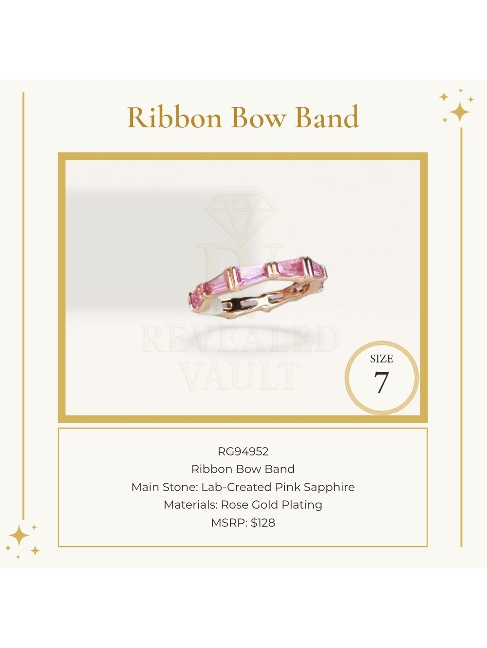 Ribbon Bow Band- Size 7 - OG